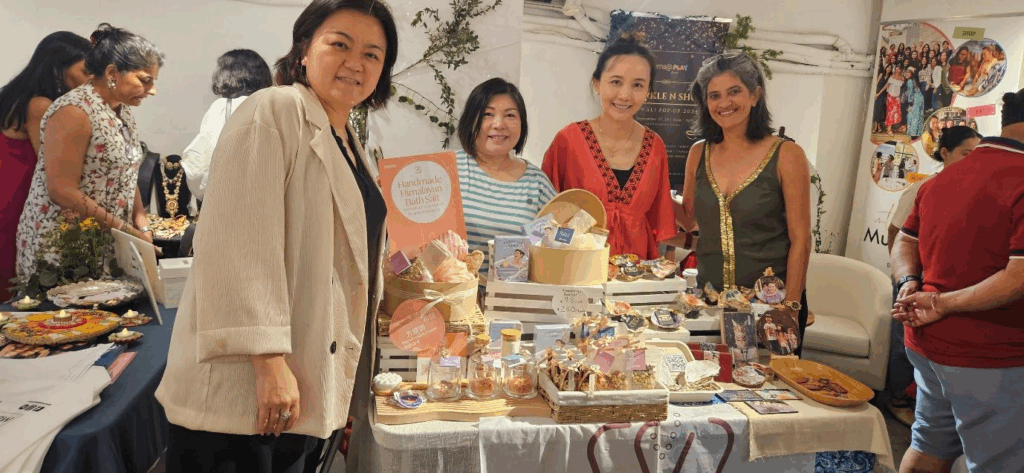 Shoppers at Diwali Pop-up 2025 by Mums@PLAY in Central Hong Kong