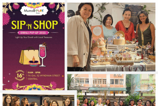 Shoppers at Diwali Pop-up 2025 by Mums@PLAY in Central Hong Kong