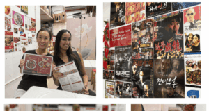 Vintage Chinese décor with nostalgic posters at The Red Cuisine, Quarry Bay.