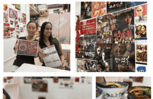 Vintage Chinese décor with nostalgic posters at The Red Cuisine, Quarry Bay.