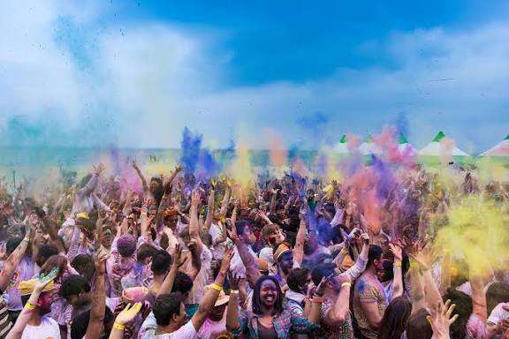 Rang Barse 2026 Holi Festival Hong Kong with families celebrating colors together