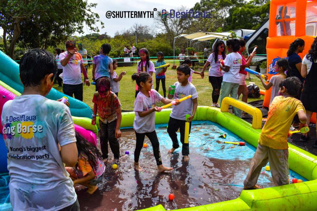 Rang Barse 2026 Holi Festival Hong Kong with families celebrating colors together