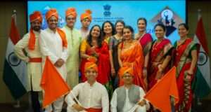 Maharashtra Day 2026 celebration at the Indian Consulate in Hong Kong featuring cultural performances, traditional artifacts, and community members.
