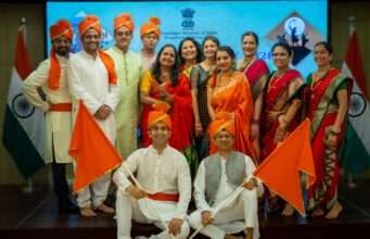 Maharashtra Day 2026 celebration at the Indian Consulate in Hong Kong featuring cultural performances, traditional artifacts, and community members.