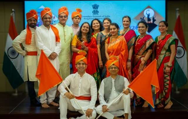 Preview Image Maharashtra Day 2026 celebration at the Indian Consulate in Hong Kong featuring cultural performances, traditional artifacts, and community members.